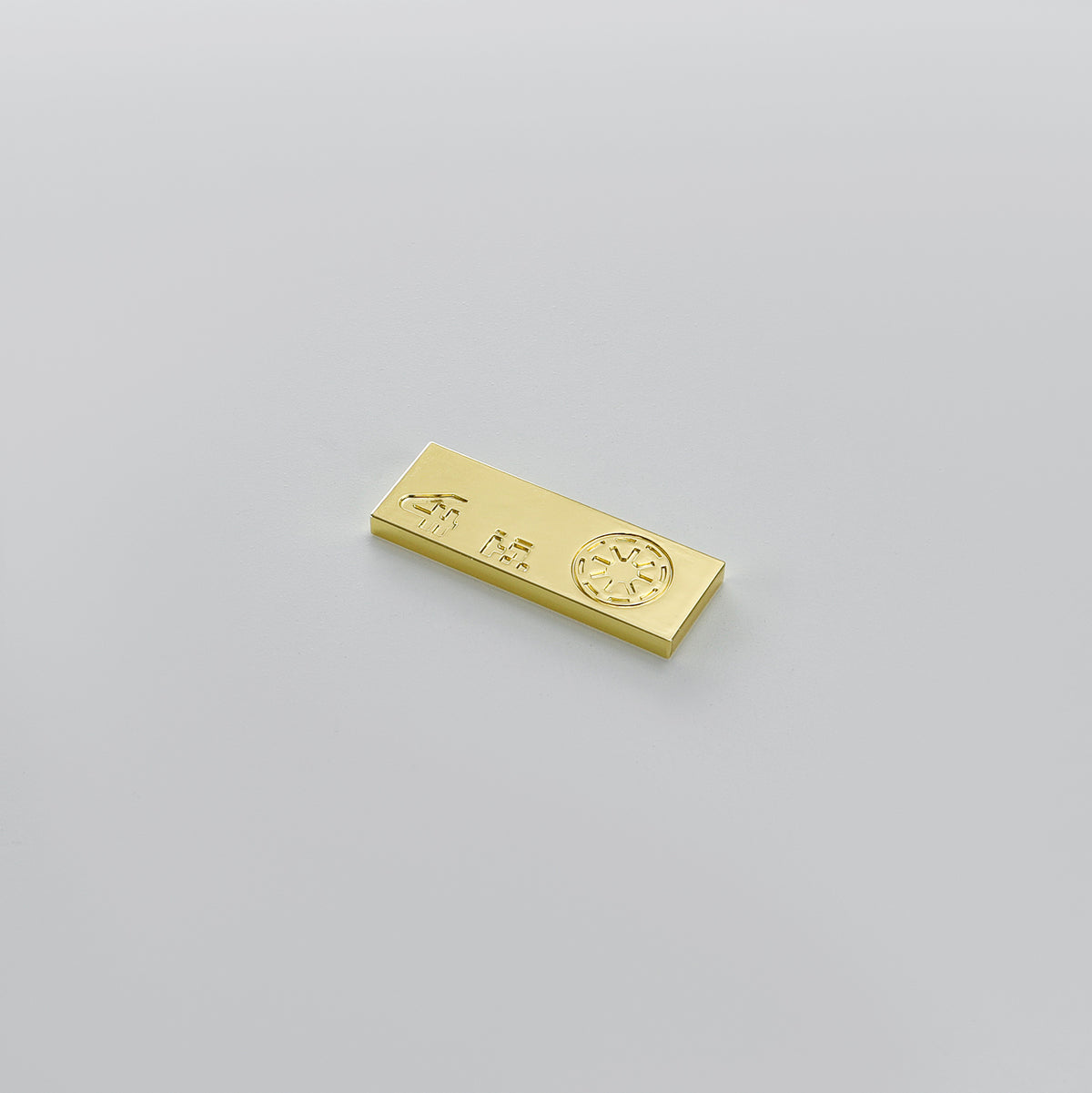 Gold Imperial Crest Lightsaber Control Box Switch Plate – Brass Hilt Accent Card