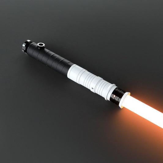 The Nomad Wanderer – Wrapped Leather & Gold Neck Custom Lightsaber