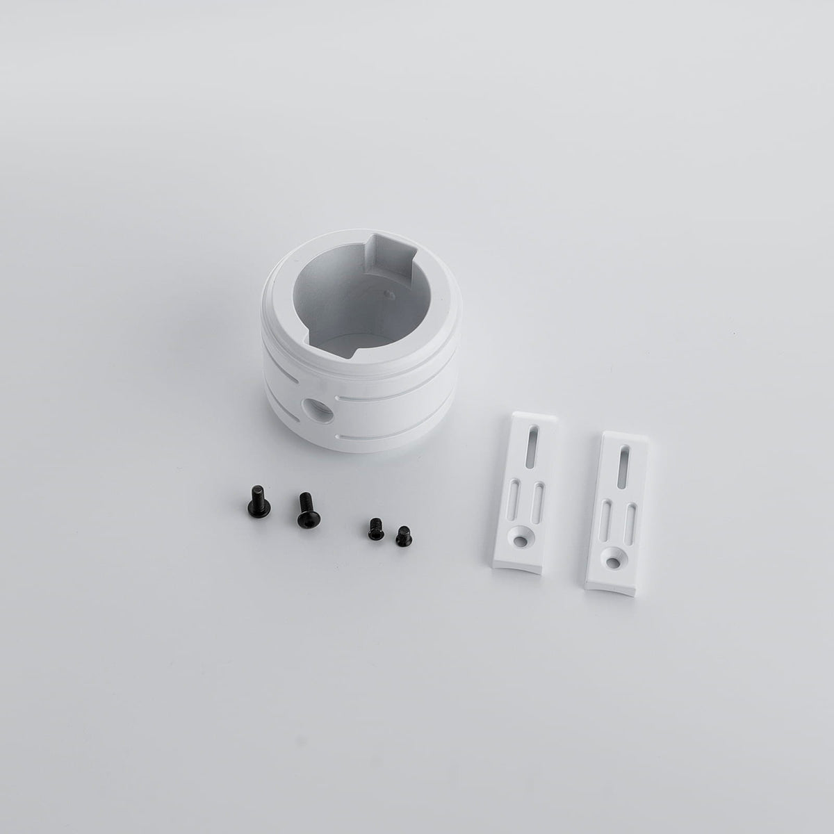 White Lightsaber Hilt Adapter Kit – Mounting Brackets & Screws