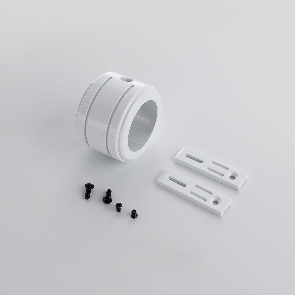 White Lightsaber Hilt Adapter Kit – Mounting Brackets & Screws