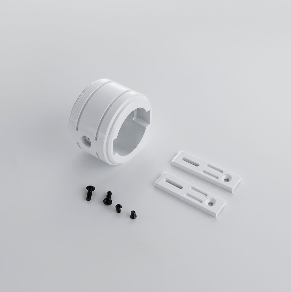 White Lightsaber Hilt Adapter Kit – Mounting Brackets & Screws