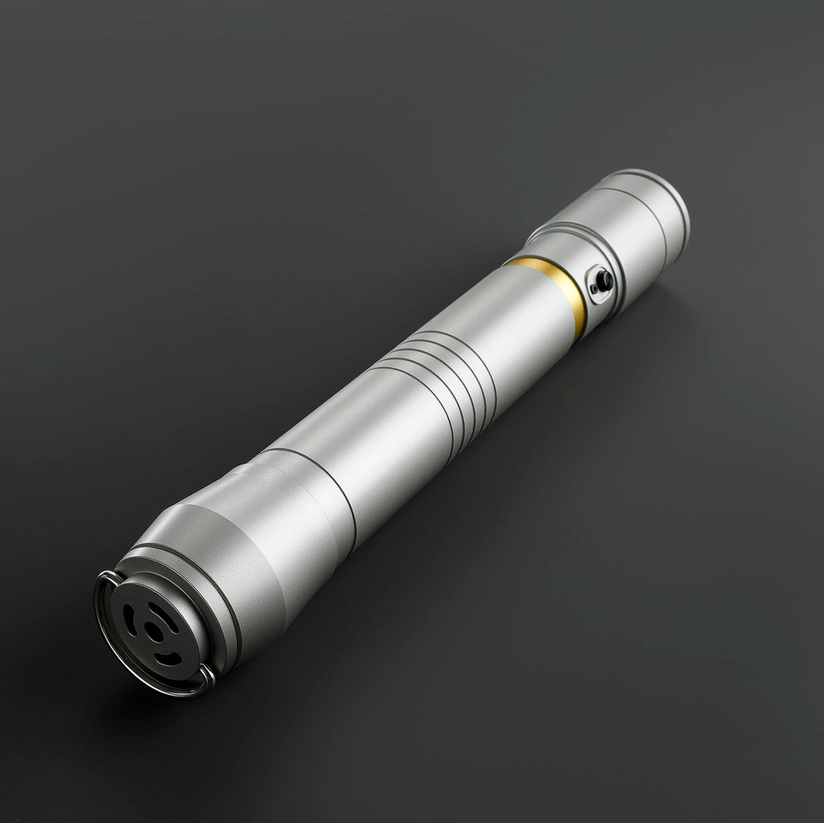 Vernestra Rwoh Inspired Lightsaber – Silver Hilt with Gold Accent