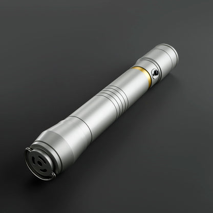 Vernestra Rwoh Inspired Lightsaber – Silver Hilt with Gold Accent
