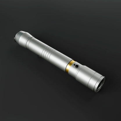 Vernestra Rwoh Inspired Lightsaber – Silver Hilt with Gold Accent