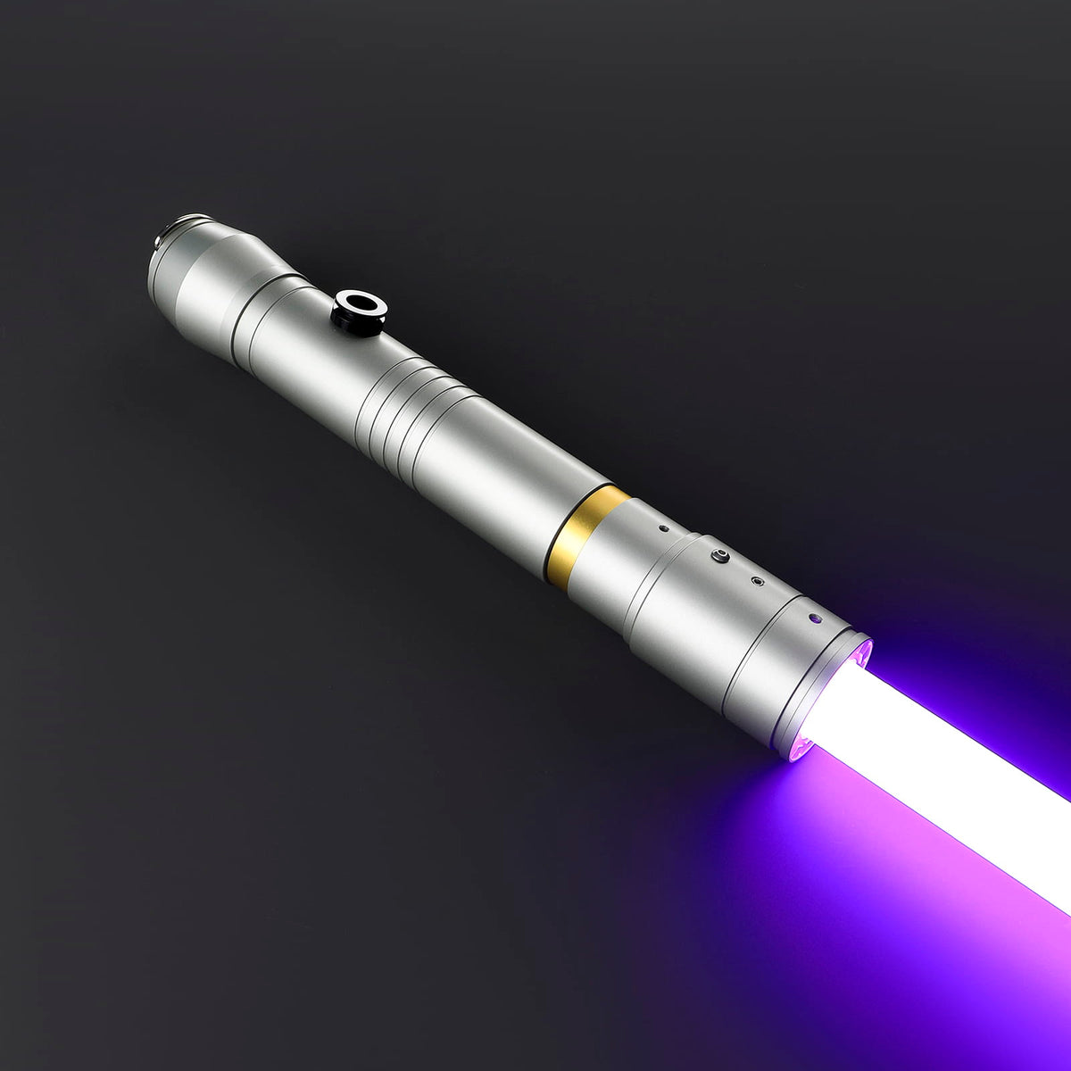Vernestra Rwoh Inspired Lightsaber – Silver Hilt with Gold Accent