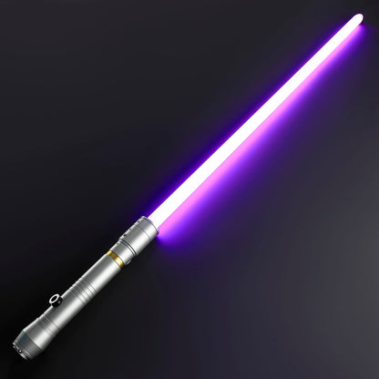 Vernestra Rwoh Inspired Lightsaber – Silver Hilt with Gold Accent