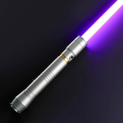 Vernestra Rwoh Inspired Lightsaber – Silver Hilt with Gold Accent