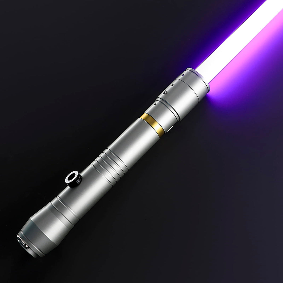 Vernestra Rwoh Inspired Lightsaber – Silver Hilt with Gold Accent