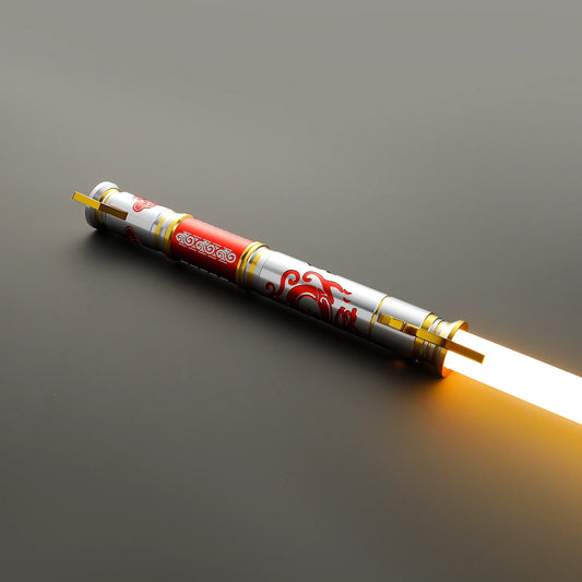 The Imperial Royal Guard – Gold, Crimson & Silver Custom Lightsaber