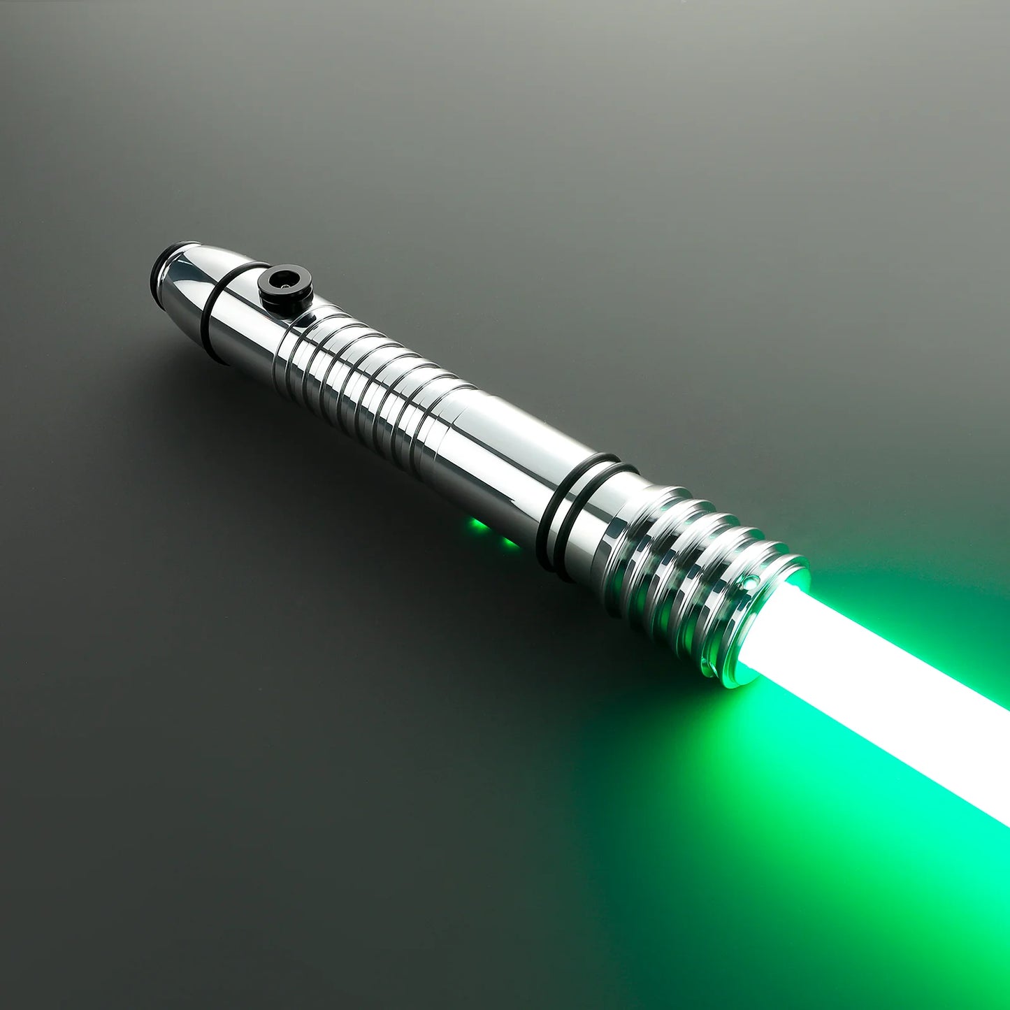 BM Lightsaber Kit Fisto Light Saber Proffie2.2 Green Bladed Pogo Core Short Metal Hilt