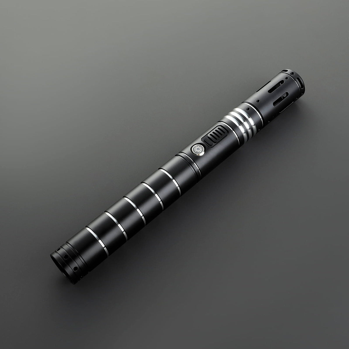 The Swapper Lightsaber – Black & Silver Ribbed Hilt