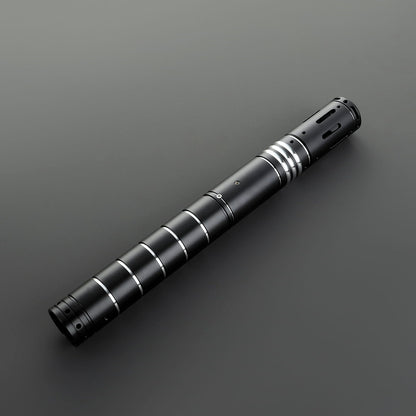 The Swapper Lightsaber – Black & Silver Ribbed Hilt