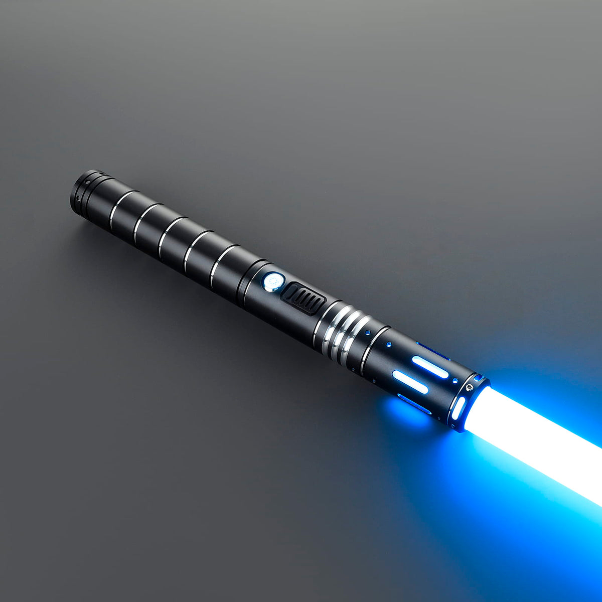 The Swapper Lightsaber – Black & Silver Ribbed Hilt
