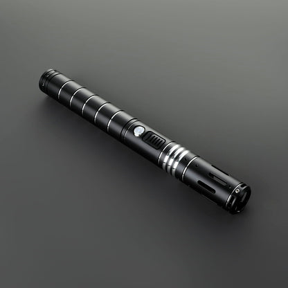 The Swapper Lightsaber – Black & Silver Ribbed Hilt