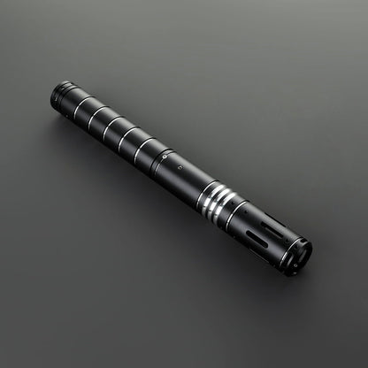 The Swapper Lightsaber – Black & Silver Ribbed Hilt