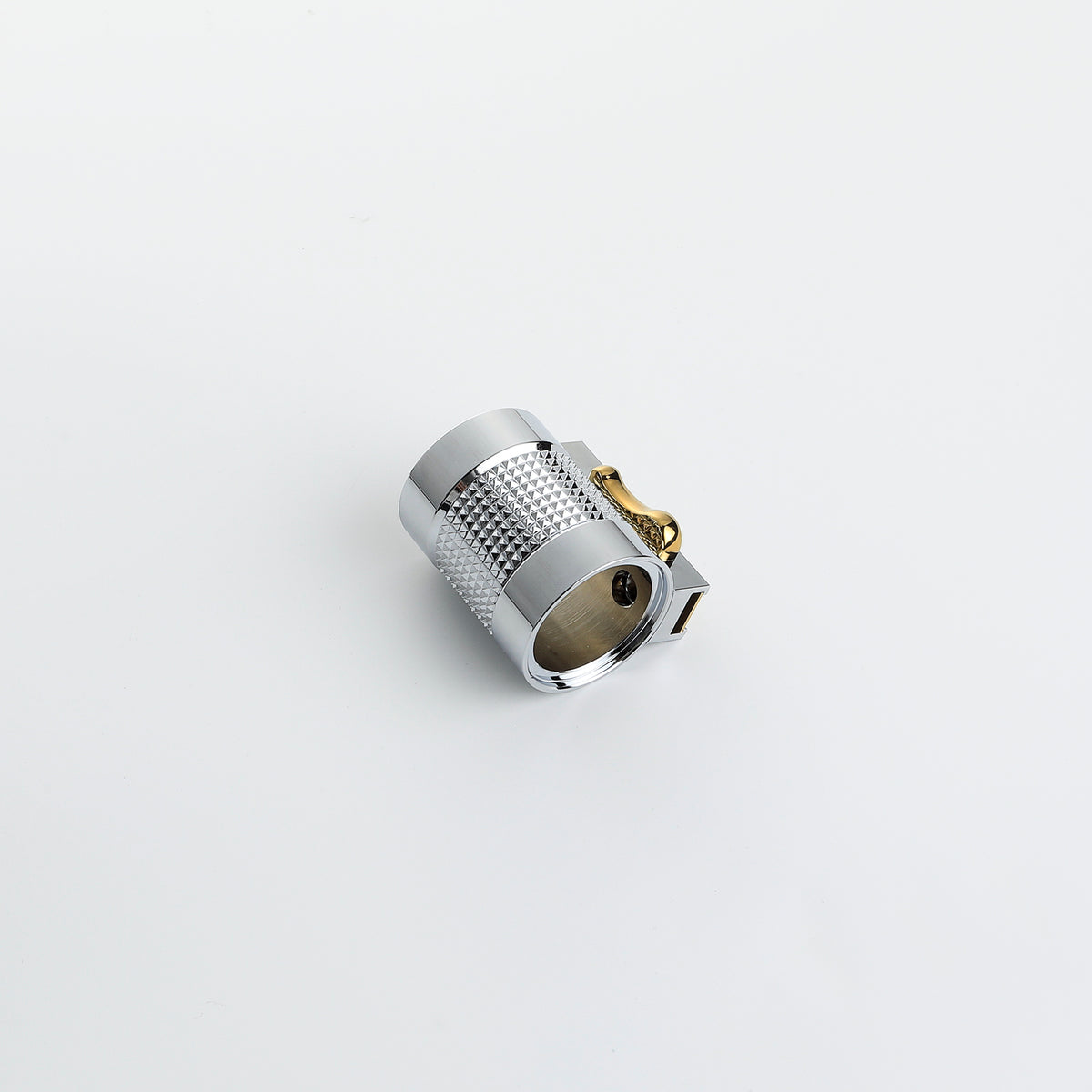 Custom Lightsaber Hilt Control Box Clamp Sleeve with Gold Card & Brass Lever