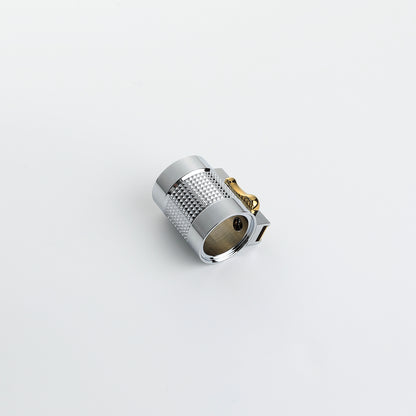 Custom Lightsaber Hilt Control Box Clamp Sleeve with Gold Card & Brass Lever