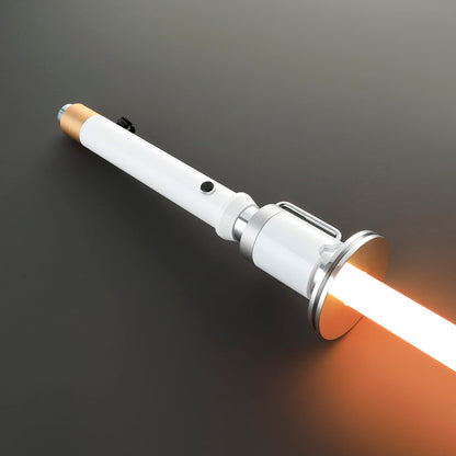 Professor Huyang Inspired Training Lightsaber – White & Gold Hilt