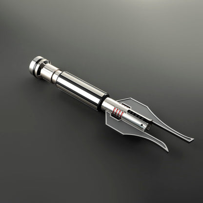Darth Jadus Inspired Lightsaber – Silver Hilt with Red Accents