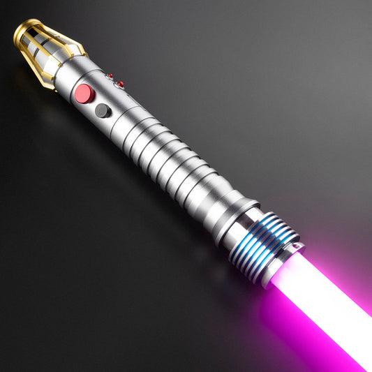 BM Lightsaber Luminara Unduli Metal Hilt RGB Neopixel Saber Combat Saber Starwars Toy Sword for Cosplay Smooth Swing Color Change Light Sword