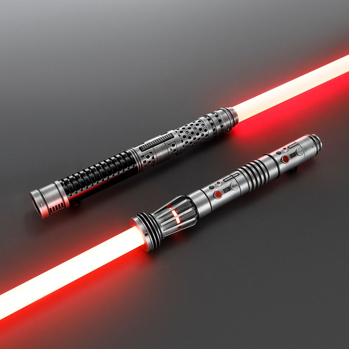 Darth Maul Lightsaber Replica – Weathered Double-Bladed Hilt | Xenopixel 3.0 & Proffie 2.2