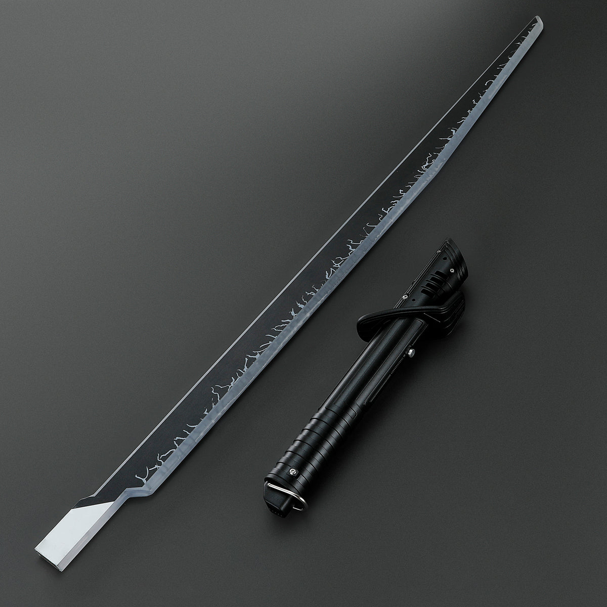 Darksaber SE Inspired Lightsaber Replica | Simplified Version | Black Flat Blade Saber