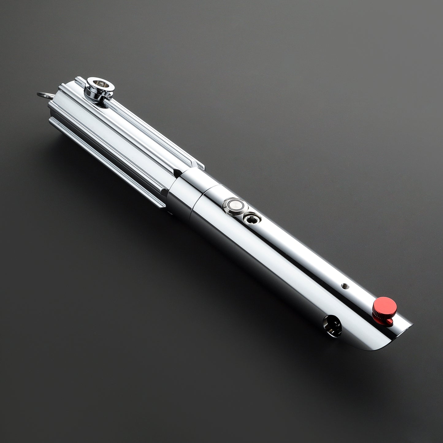 The Chrome Shadow Lord Custom Red Lightsaber