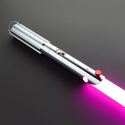 The Chrome Shadow Lord Custom Red Lightsaber