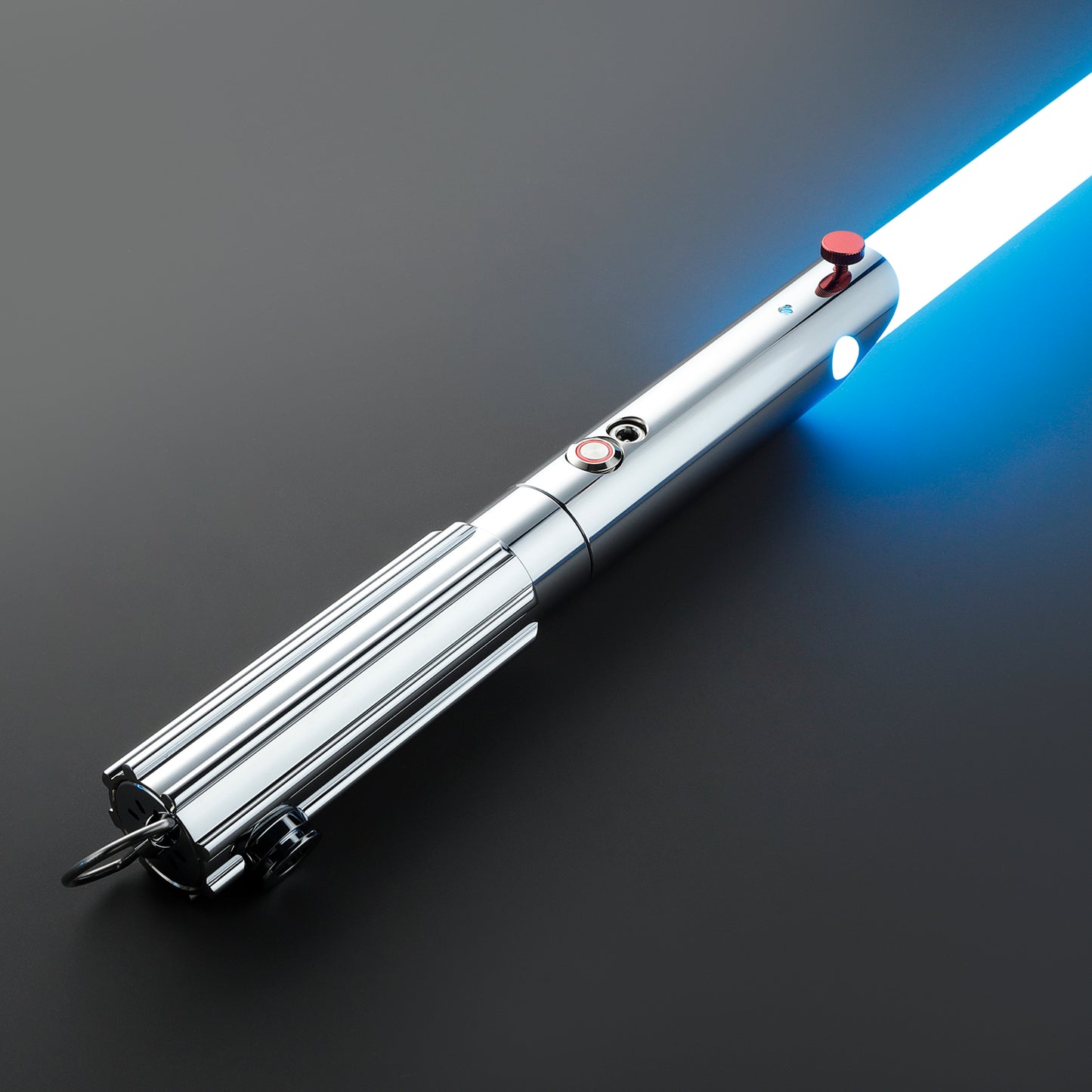 The Chrome Shadow Lord Custom Red Lightsaber