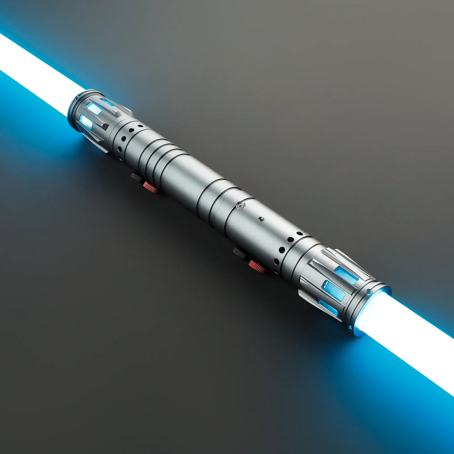 The Obsidian Sentinel Custom Red Staff Lightsaber