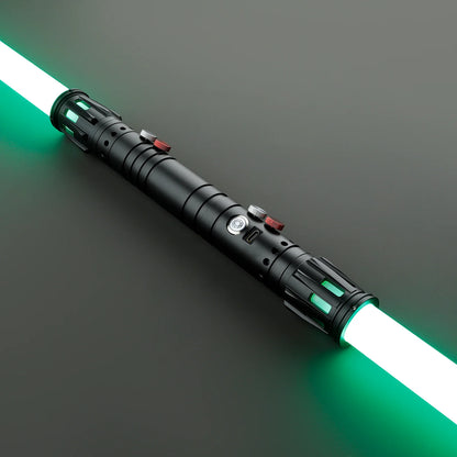 The Obsidian Sentinel Custom Red Staff Lightsaber
