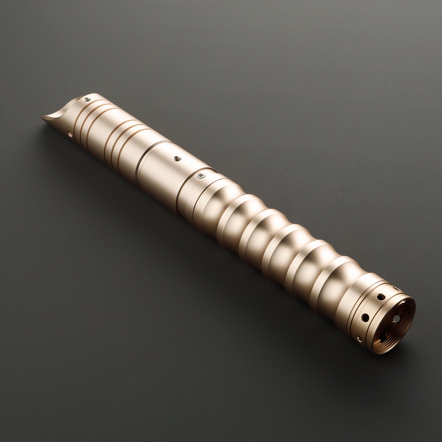 The Silver Waved Sith Custom Red Lightsaber