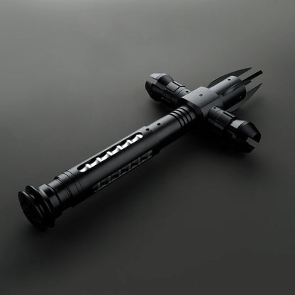 BM Lightsaber Cross Guard Light Saber Black Empty Hilt