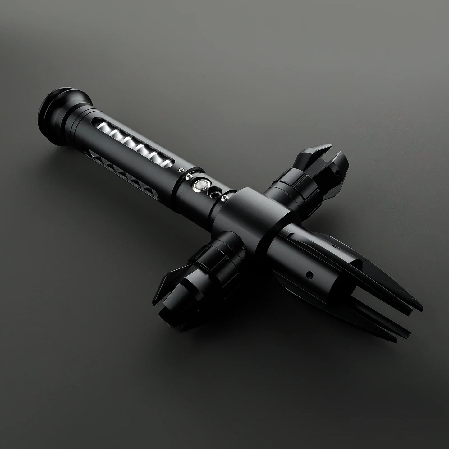 BM Lightsaber Cross Guard Light Saber Black Empty Hilt