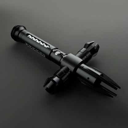 BM Lightsaber Cross Guard Light Saber Black Empty Hilt