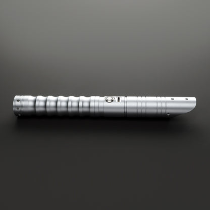 The Silver Waved Sith Custom Red Lightsaber
