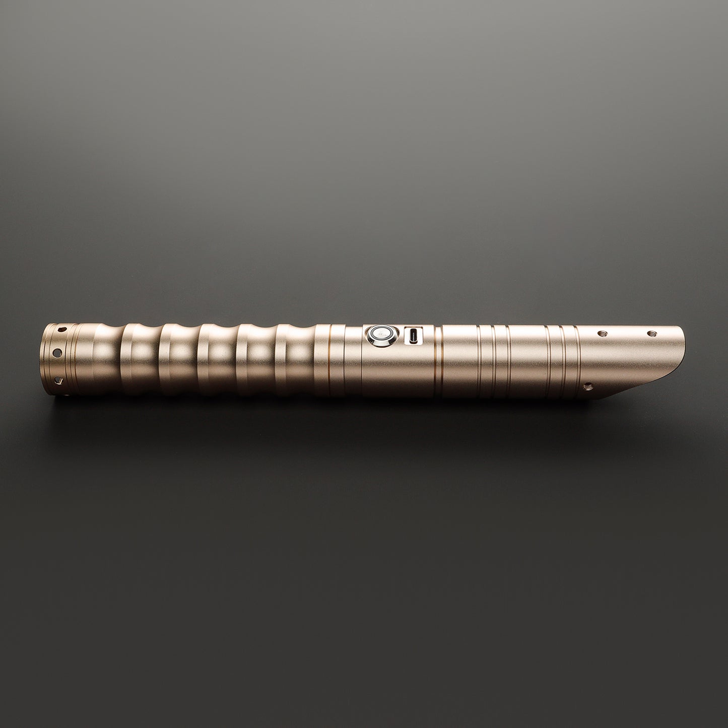 The Silver Waved Sith Custom Red Lightsaber