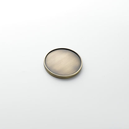 Antique Brass Graflex Lightsaber Pommel Coin Insert – $4.5\text{ cm}$ Hilt Medallion