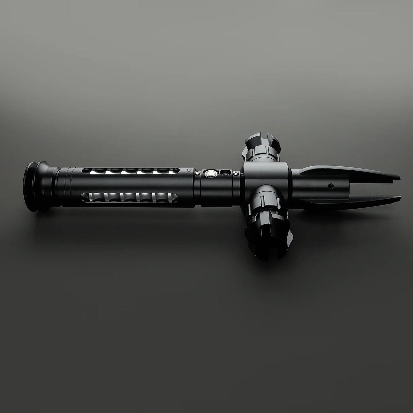 BM Lightsaber Cross Guard Light Saber Black Empty Hilt