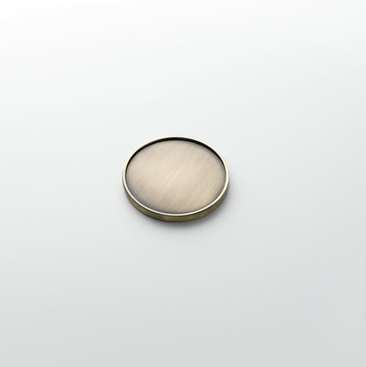 Antique Brass Obi-Wan Kenobi Lightsaber Pommel Coin Insert – 4.5 cm Medallion