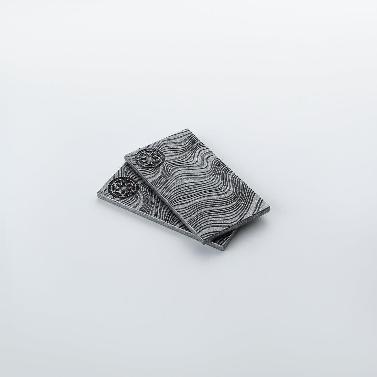 Imperial Beskar Credit Ingot Plate – Metallic Damascus Prop Replica