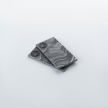 Imperial Beskar Credit Ingot Plate – Metallic Damascus Prop Replica