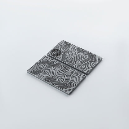 Imperial Beskar Credit Ingot Plate – Metallic Damascus Prop Replica