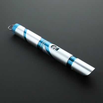 The Azure Curved Slant-Emitter Custom Red Lightsaber