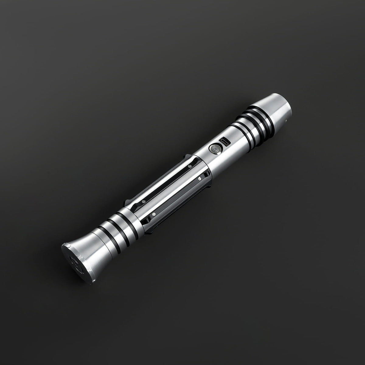Zenith Lightsaber – Silver & Black Metal Hilt