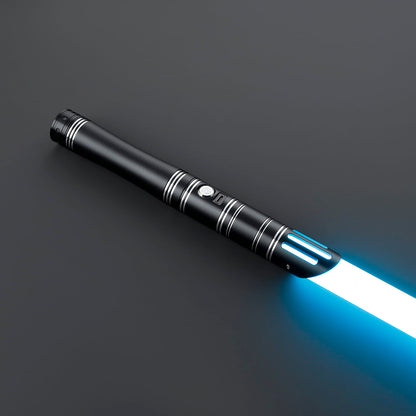Brushed Silver Lightsaber Hilt – Slotted Emitter Design