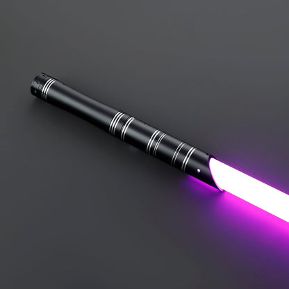 Brushed Silver Lightsaber Hilt – Slotted Emitter Design