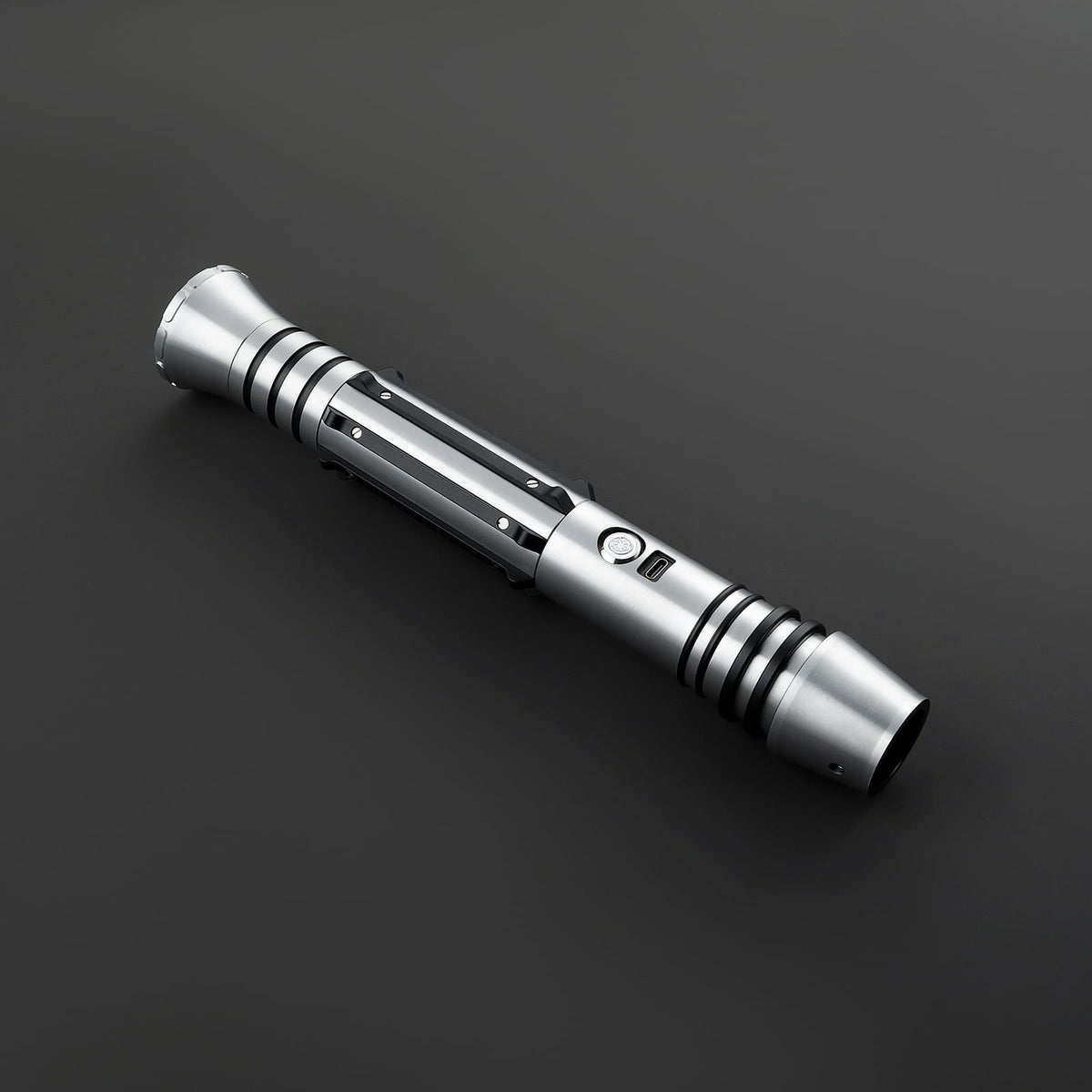 Zenith Lightsaber – Silver & Black Metal Hilt