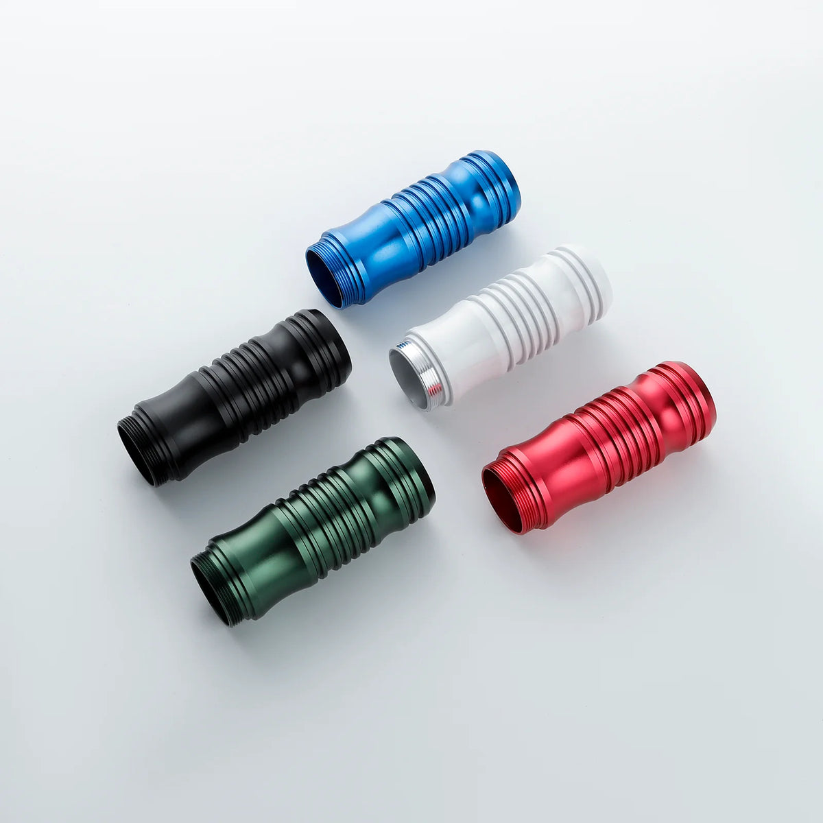 The Center-Ribbed Contour Grip Extension Custom Red Lightsaber