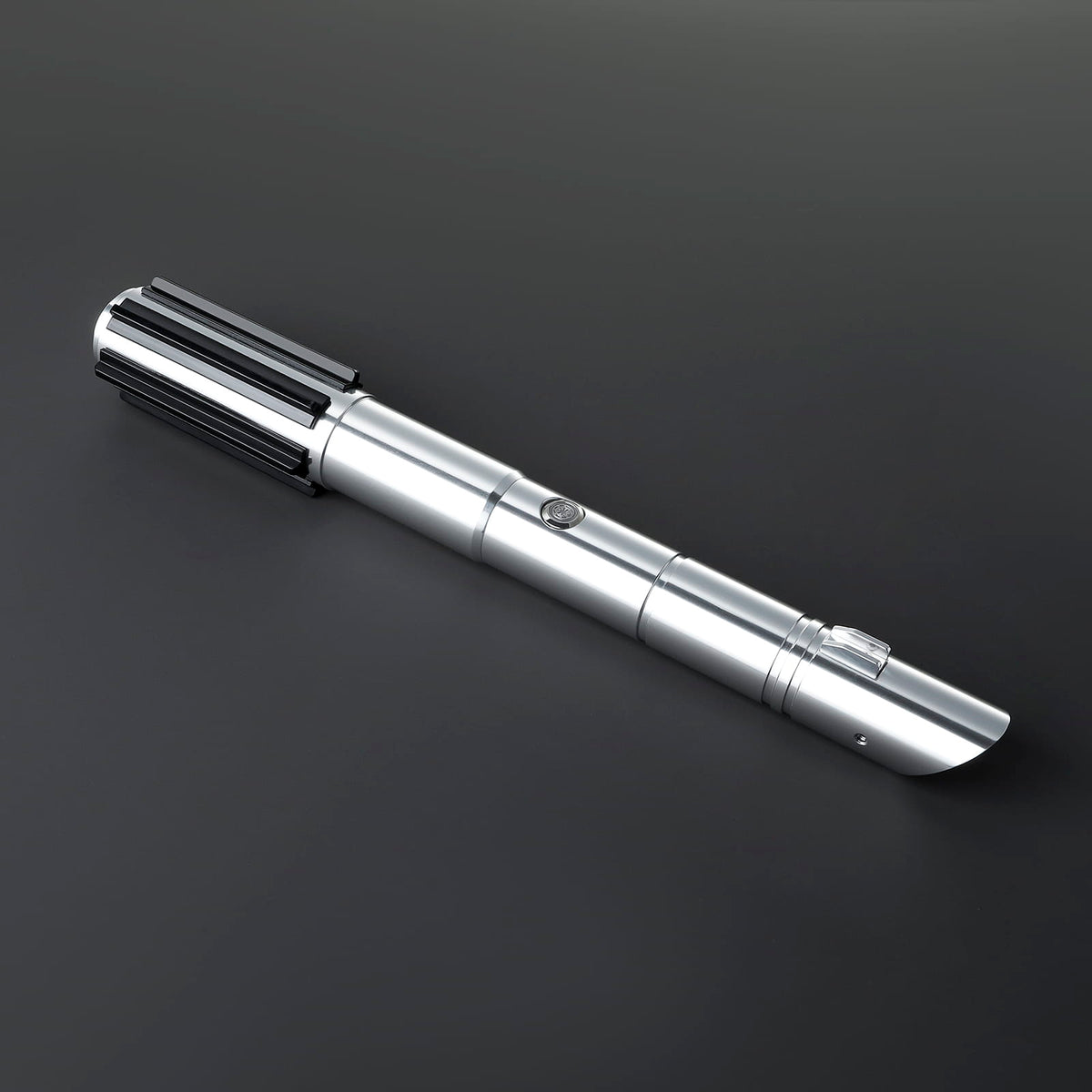 Cade Skywalker Inspired Lightsaber – Silver Hilt with Black Accents
